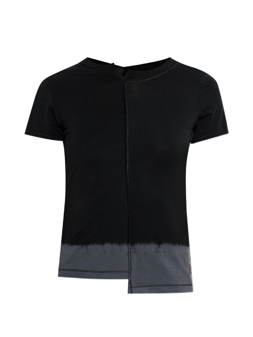 Y-3 Dip-Dye Asymmetric T-Shirt Black Black