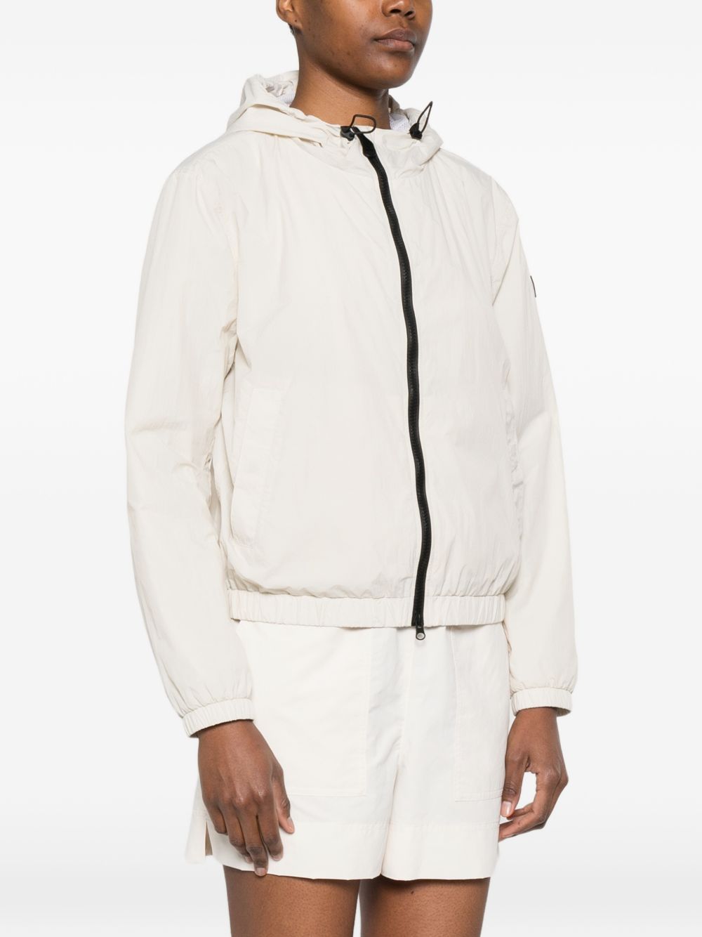 Peuterey Hooded Nylon Blouson Jacket White
