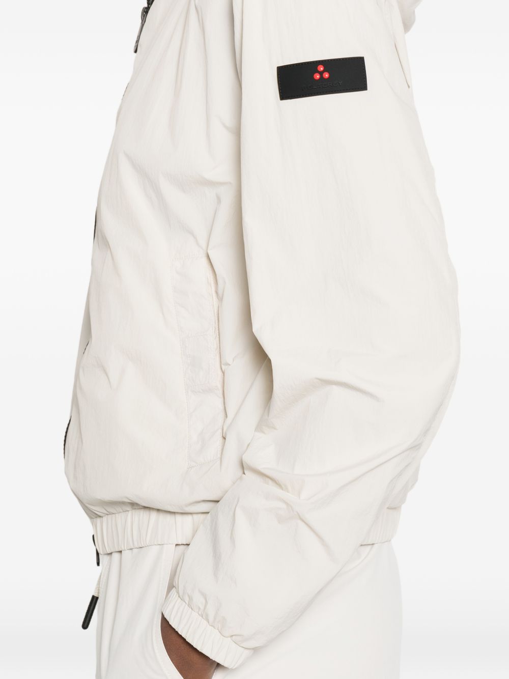 Peuterey Hooded Nylon Blouson Jacket White