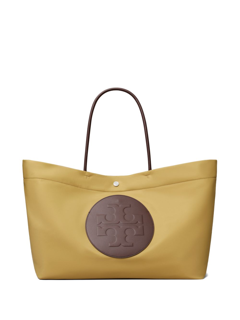 Tory Burch Ella Twist Nylon Tote Beige