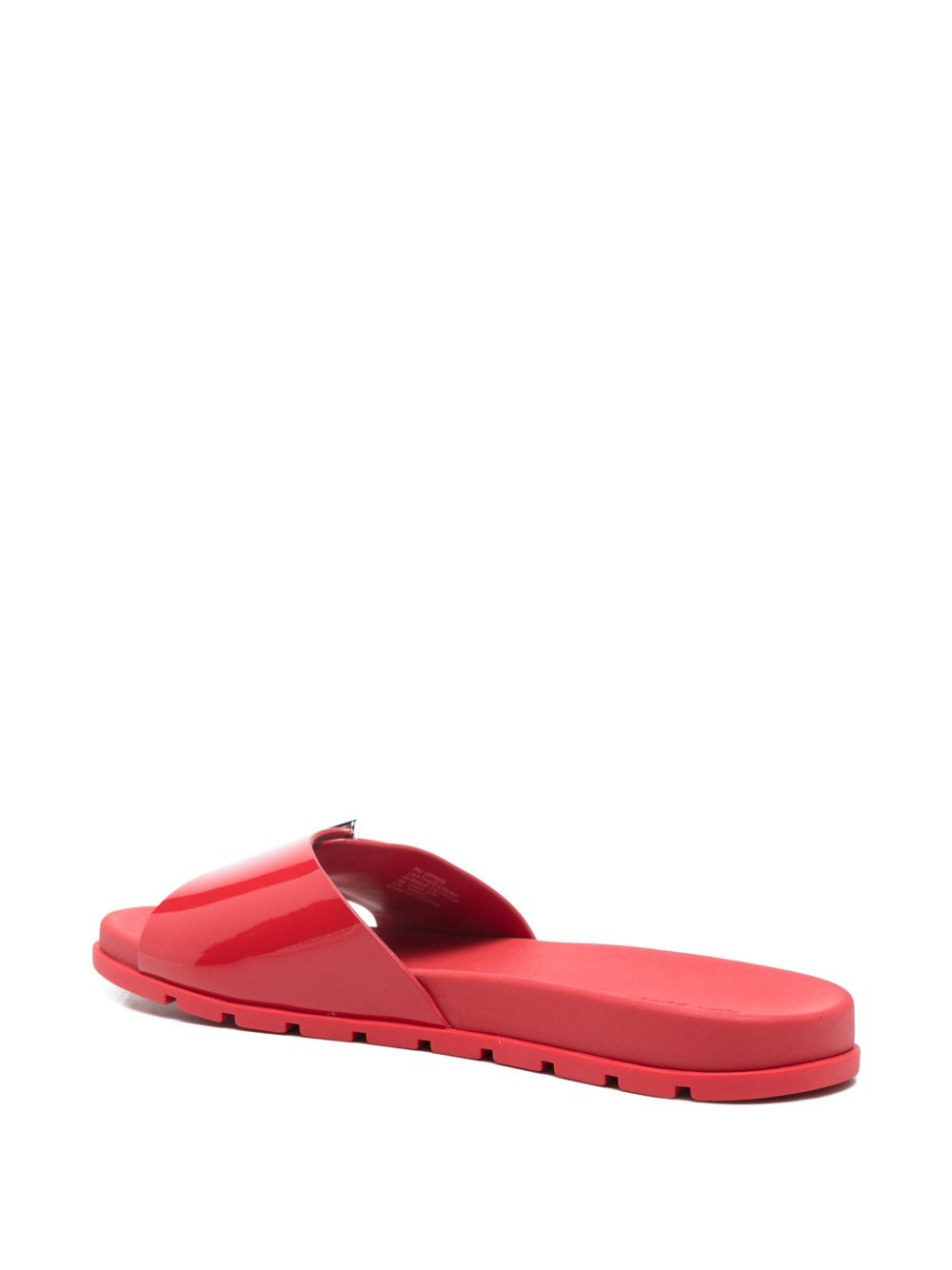 Tory Burch Logo Buckle Slide Sandals Red