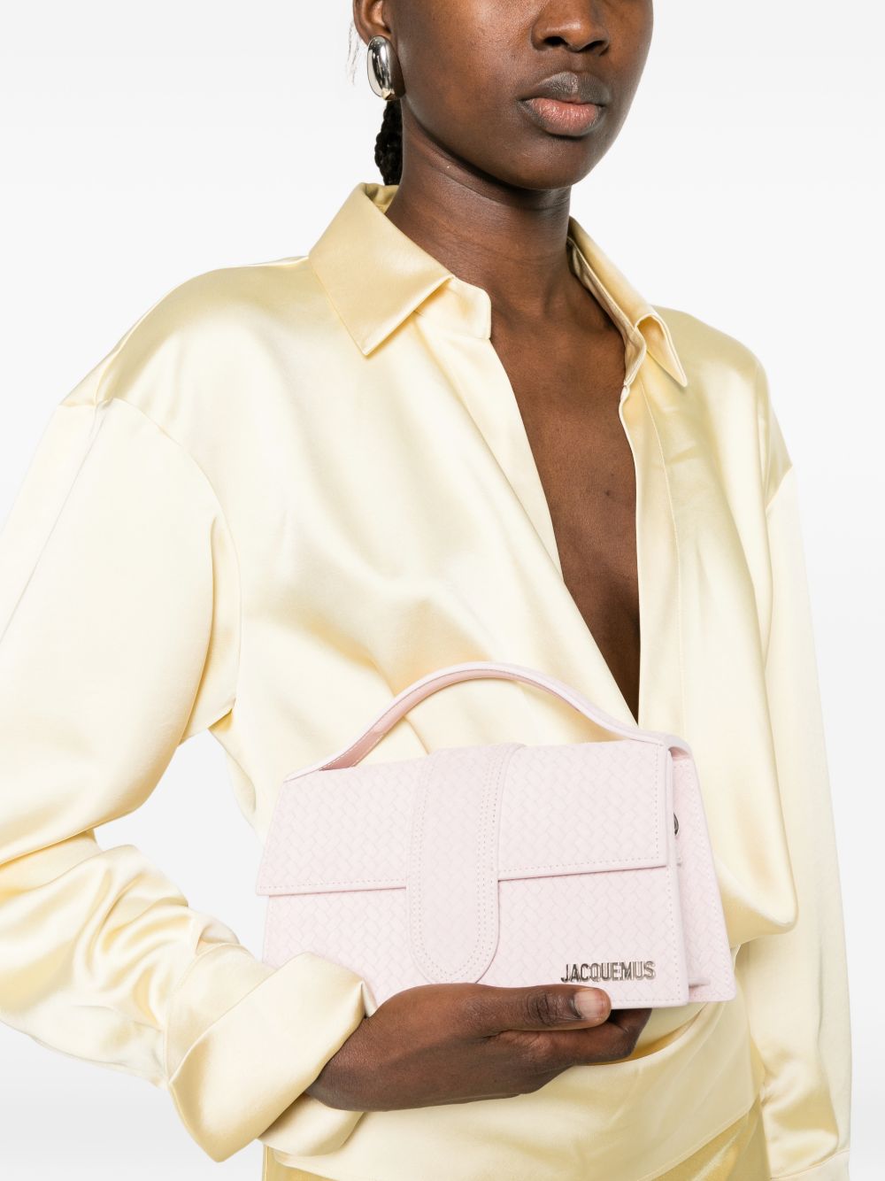 JACQUEMUS Le Grand Bambino Leather Bag Pink