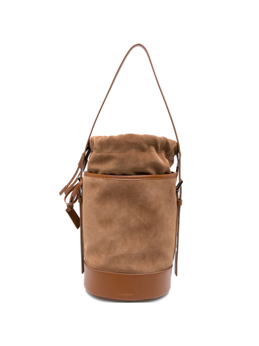 Fabiana Filippi Leather Bucket Shoulder Bag Brown leather brown