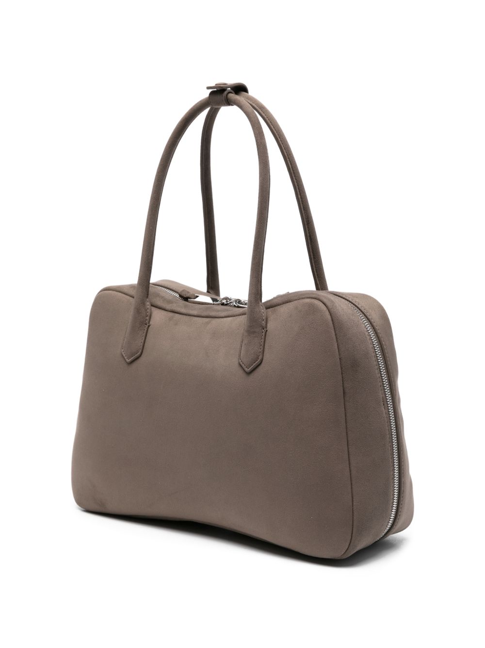 Emporio Armani Shoulder Bag Leather Minimal Dove Grey dove grey