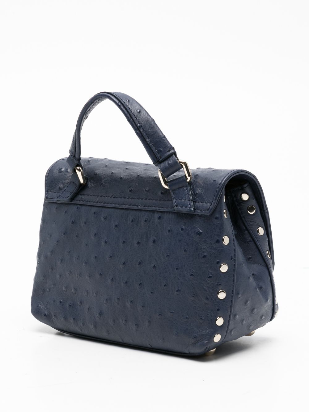 Zanellato Postina Baby Calf Leather Bag Blue