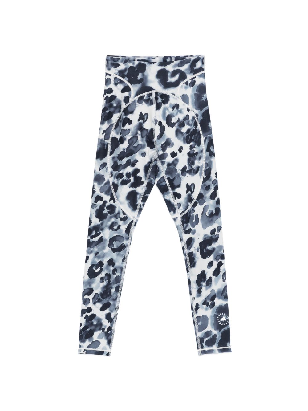 Adidas By Stella McCartney Animal Print 7/8 Leggings BLACK