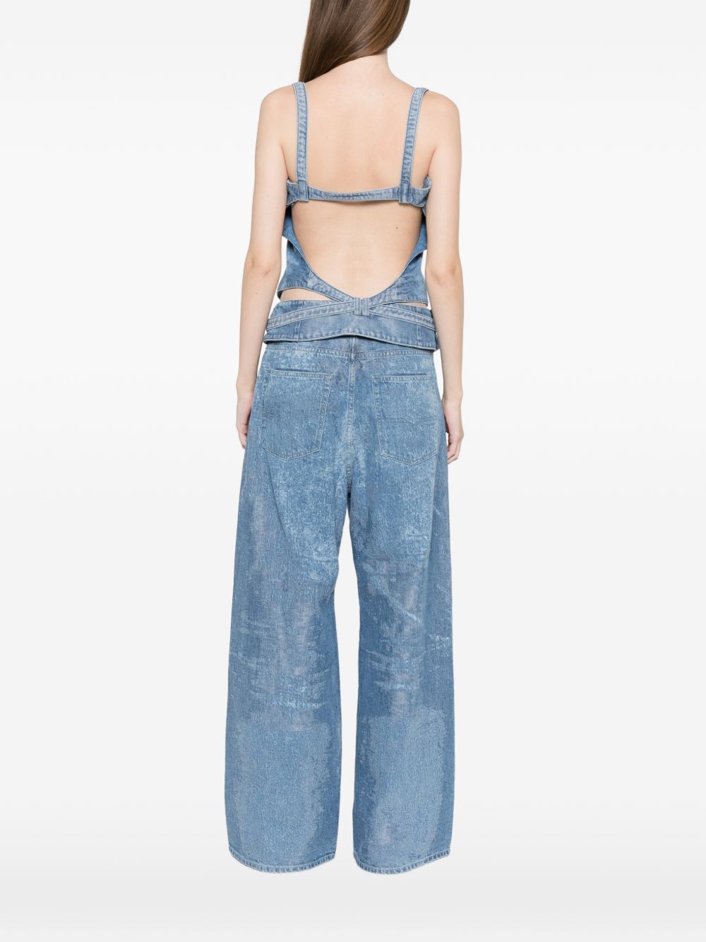 Diesel Denim Tank Top Clear Blue
