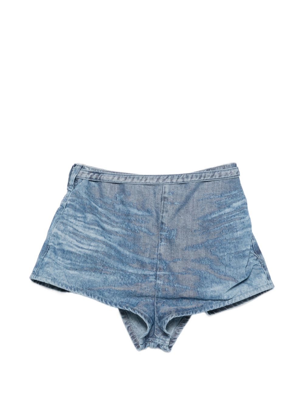 Diesel Denim Cotton Shorts Clear Blue
