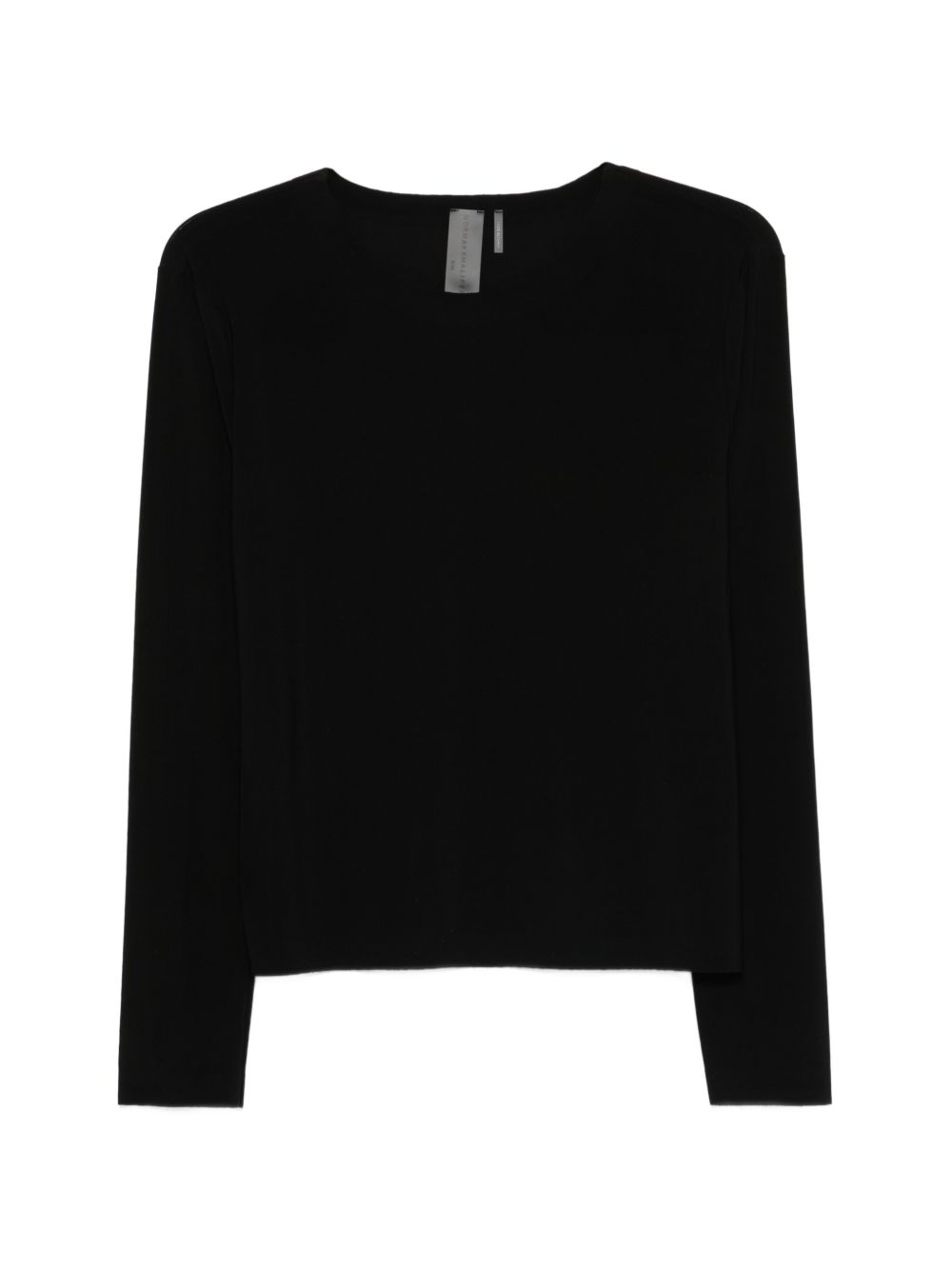 Norma Kamali One-Shoulder Stretch Top Black