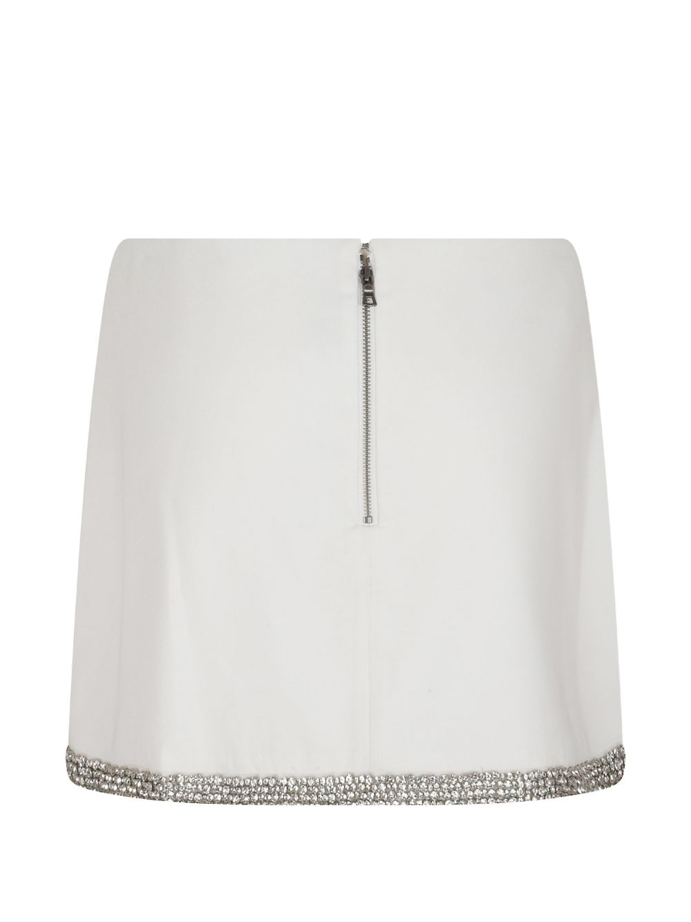 Alice + Olivia Embellished Mini Skirt White White