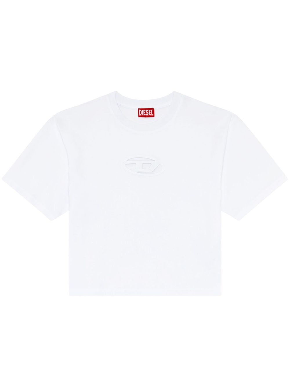 Diesel Oval D Cotton Boxy T-Shirt White