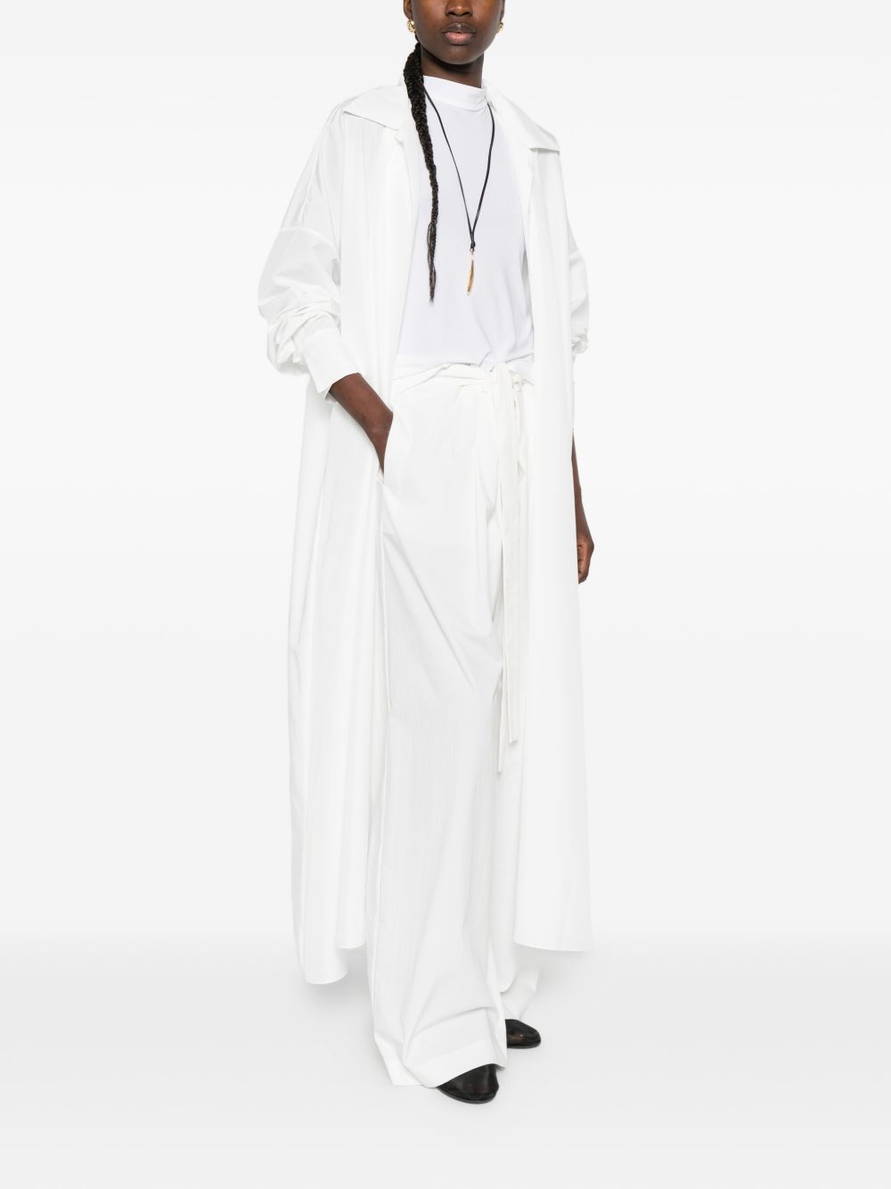 Norma Kamali Oversized Shirt Dress White white