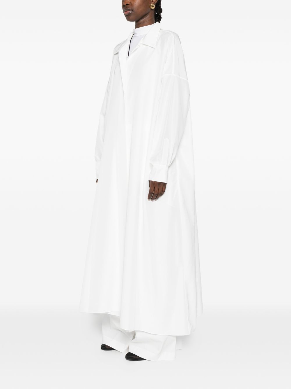 Norma Kamali Oversized Shirt Dress White white
