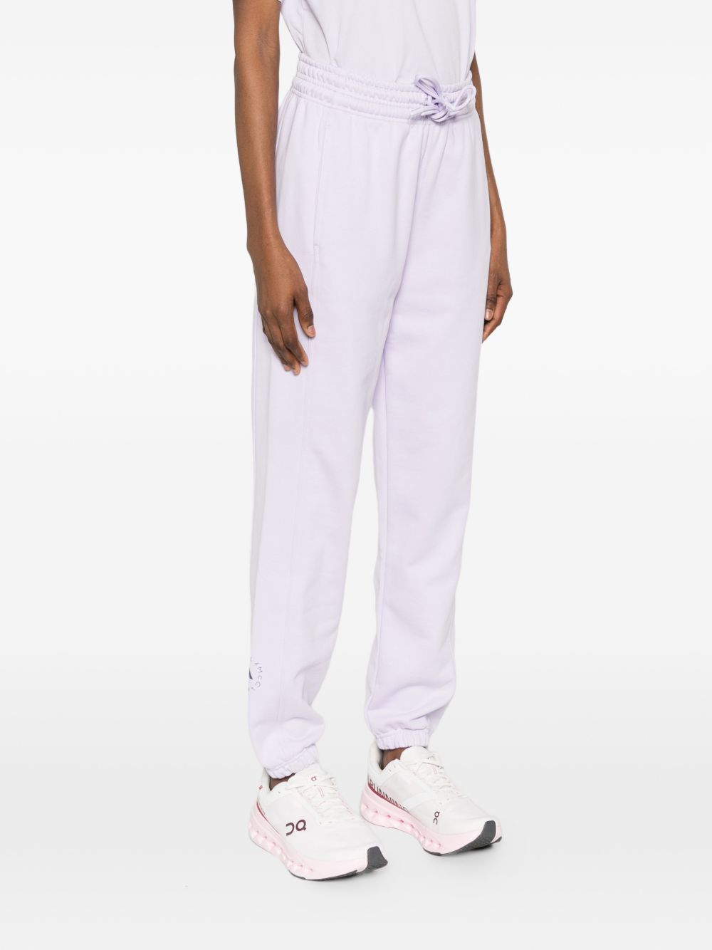 Adidas By Stella McCartney Cotton sweatpants LILAC