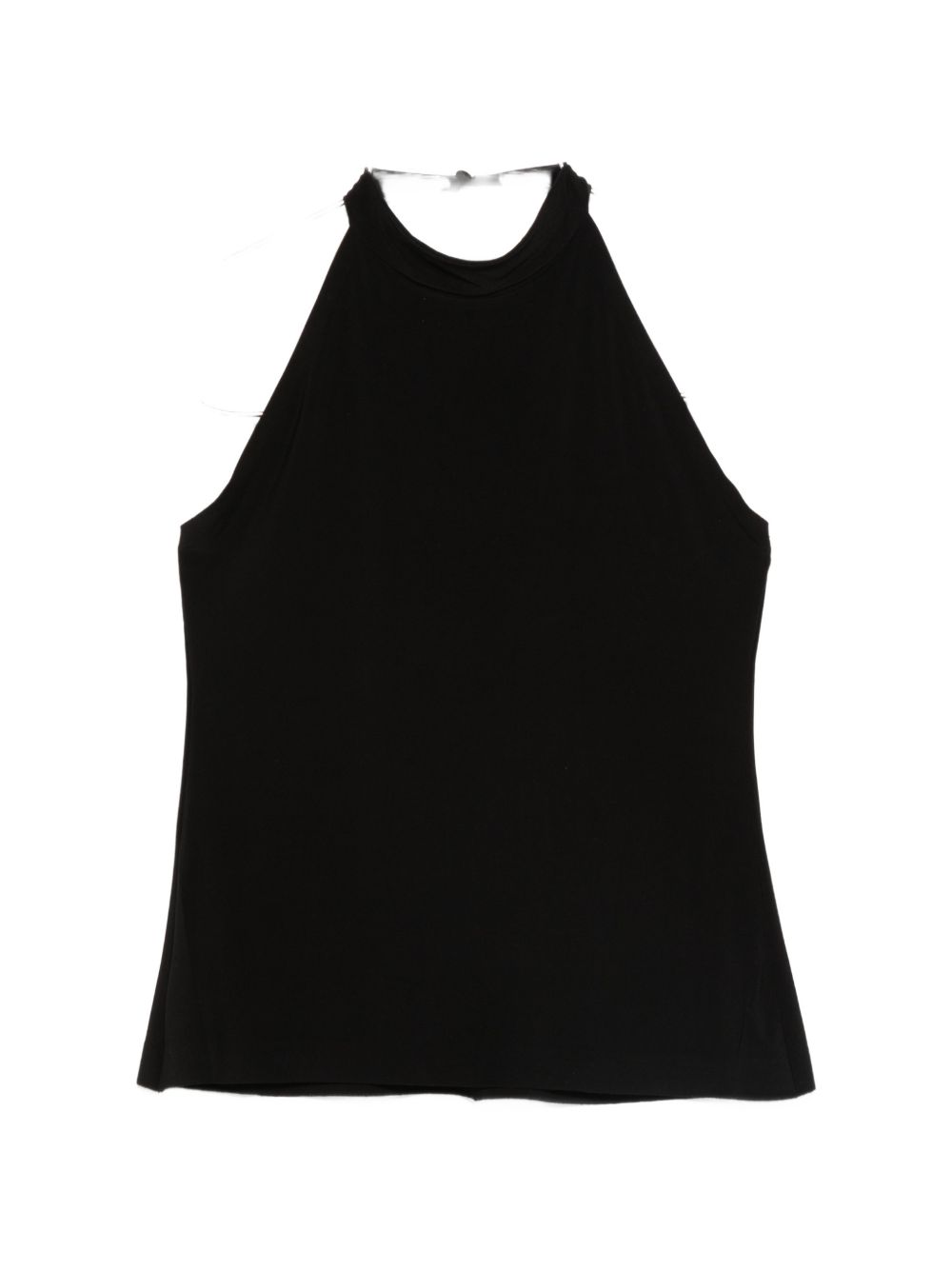 Norma Kamali Halterneck Tie Top Black