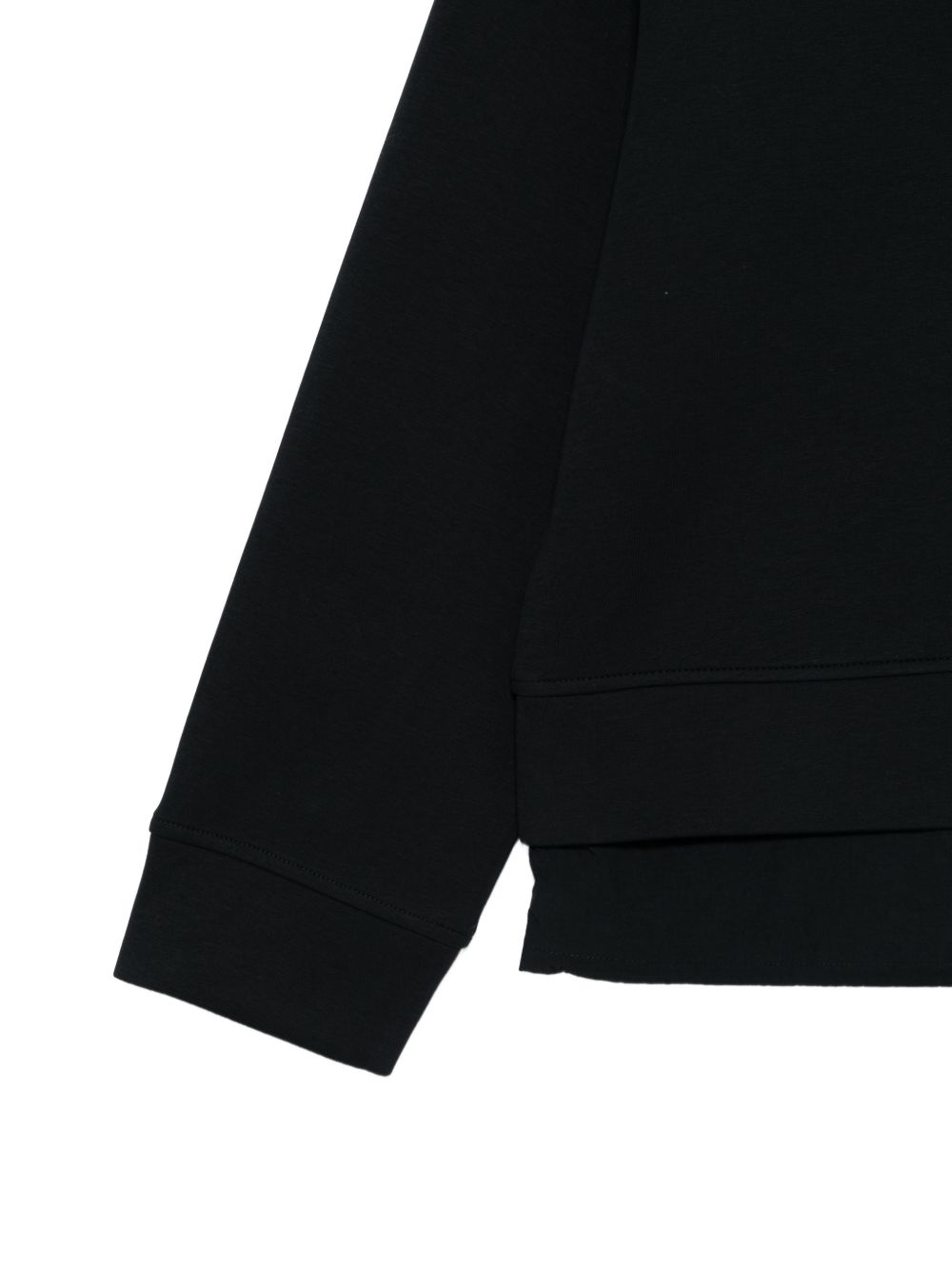 Emporio Armani Layered Hem Crew Neck Sweater Blue