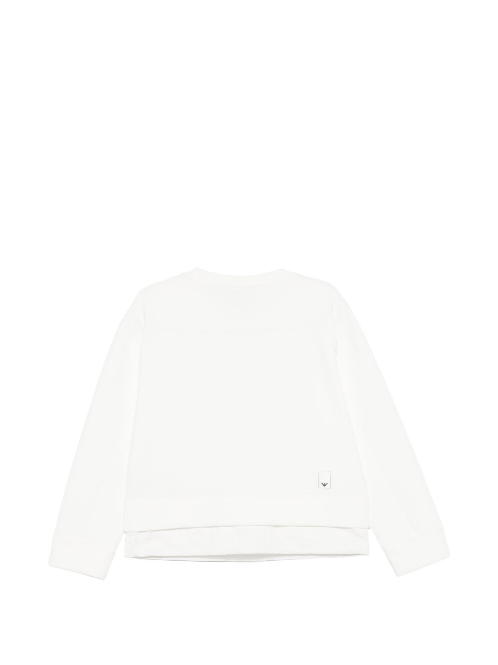 Emporio Armani Capsule Layered Hem Sweater White