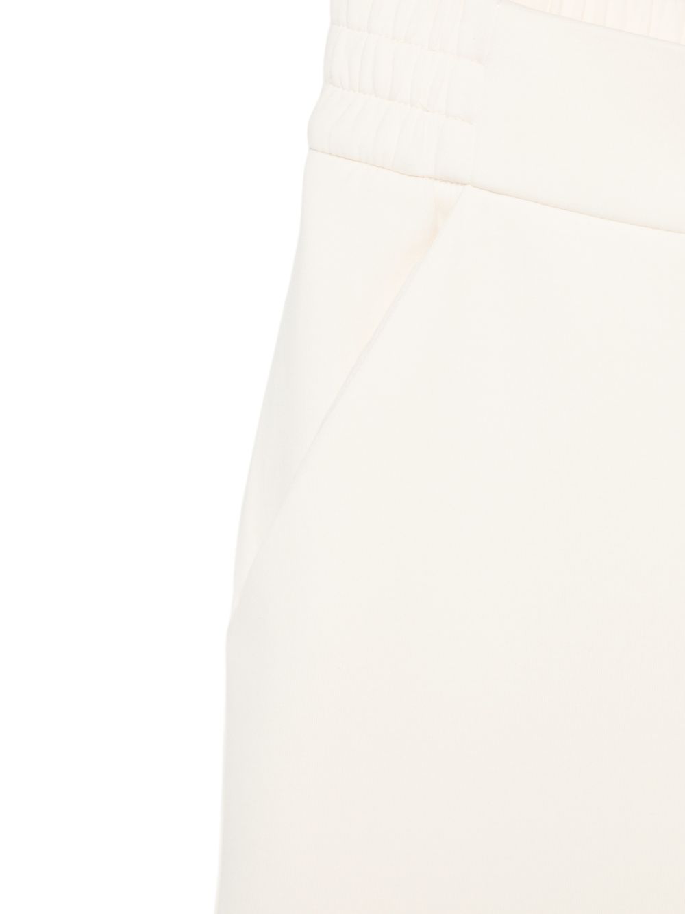 Emporio Armani Cotton Trousers Off White Beige
