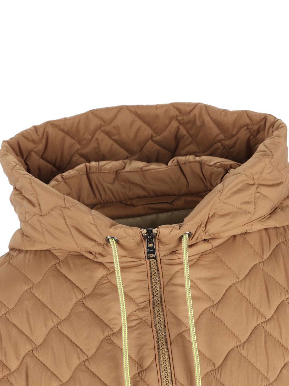HERNO Quilted Down A-Shape Jacket Camel camel