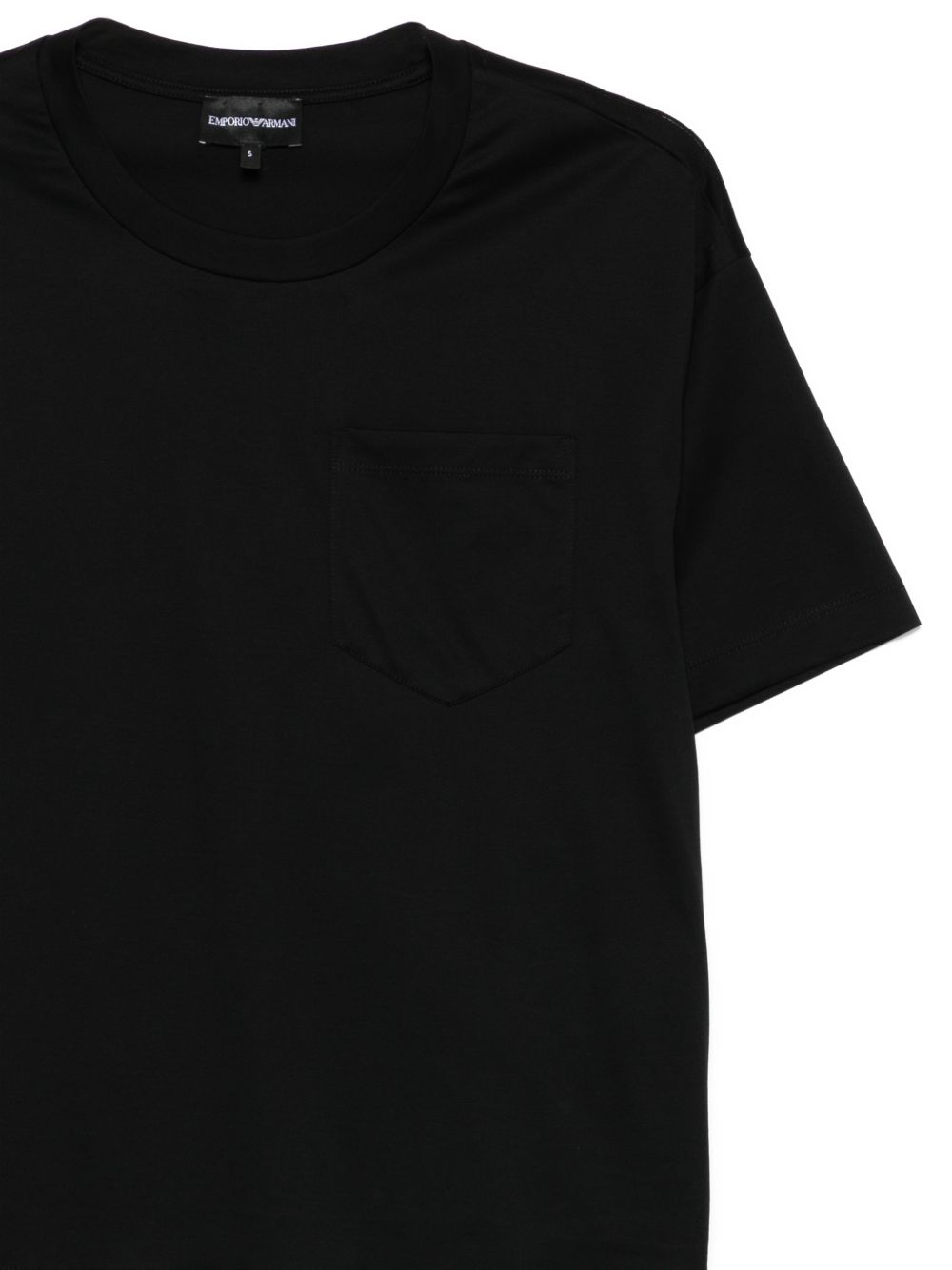 Emporio Armani Chest Pocket Cotton T-shirt Black