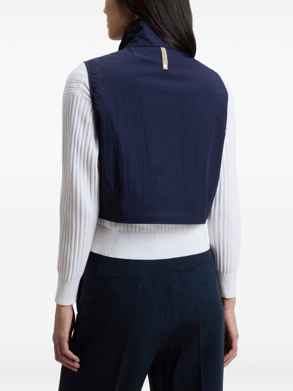 Woolrich Zip-Up Technical Vest Blue blue