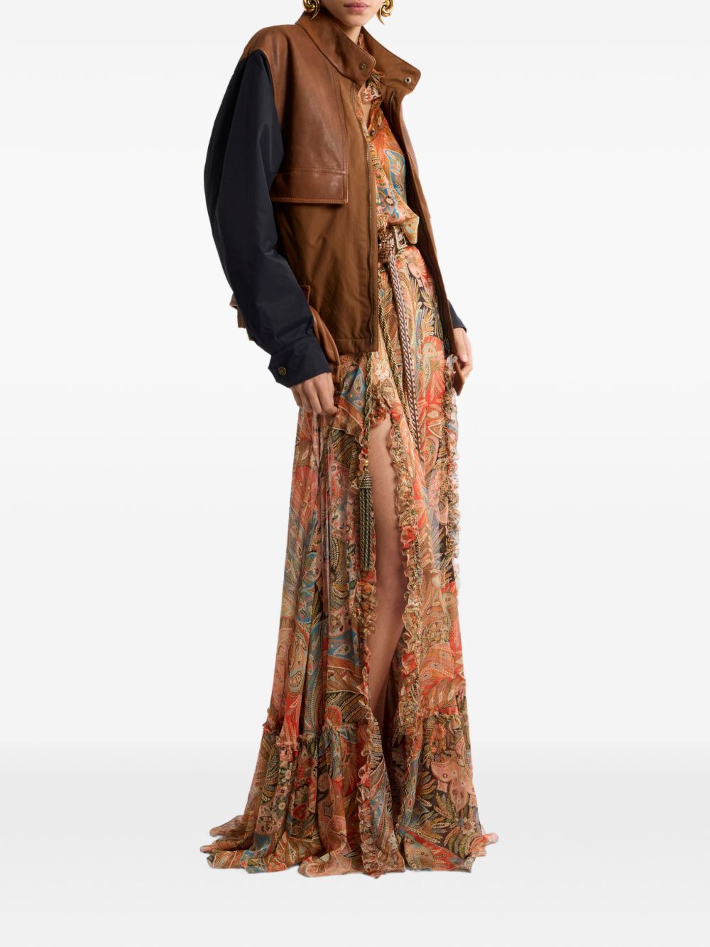 Etro Printed silk shirt PINK