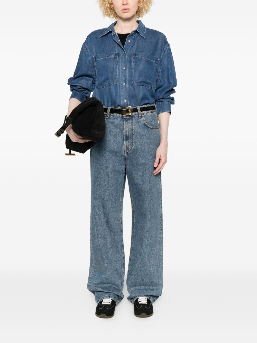 Seven Denim cotton shirt NAVY