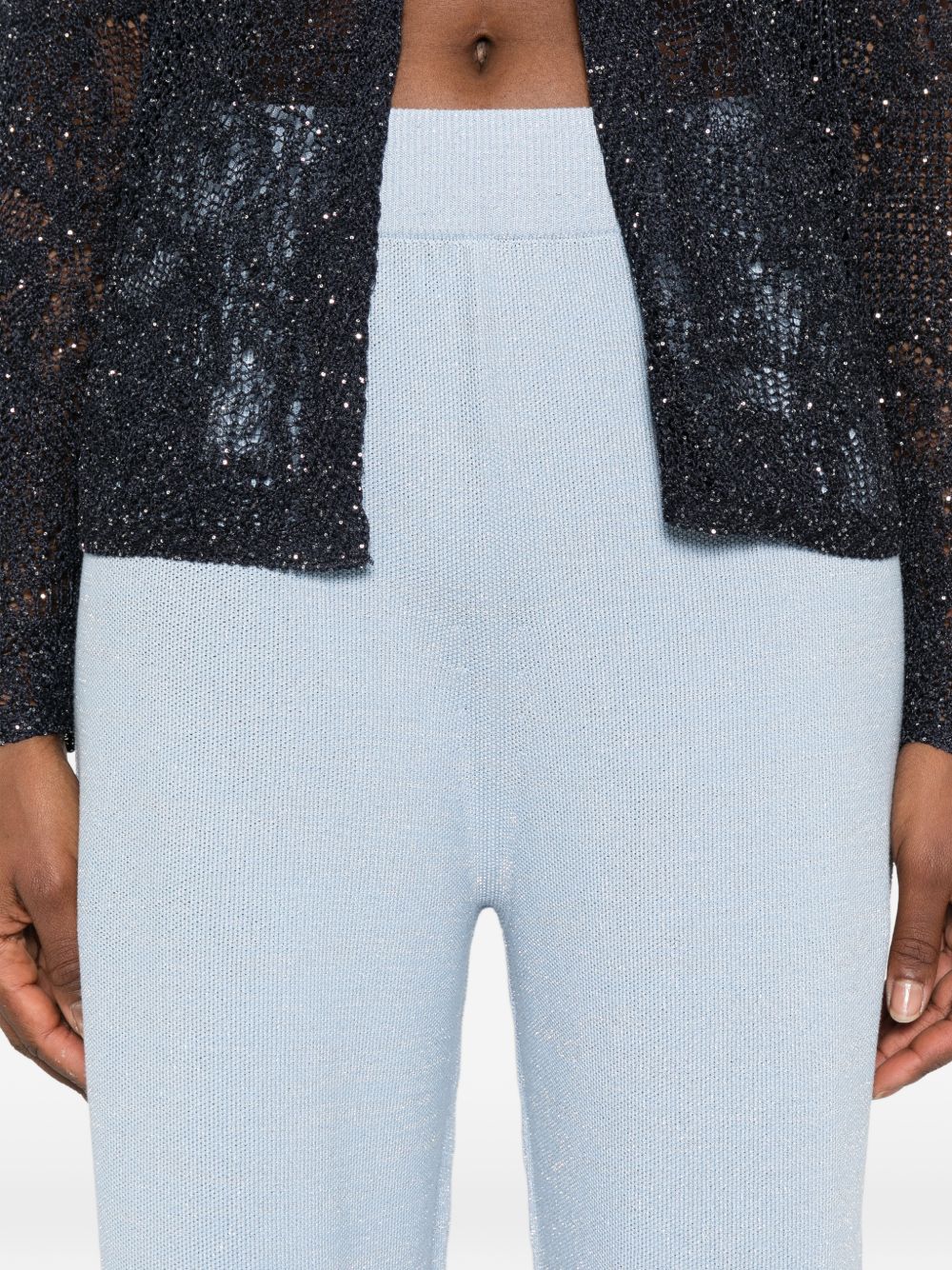 Fabiana Filippi Wide-leg trousers LIGHT BLUE