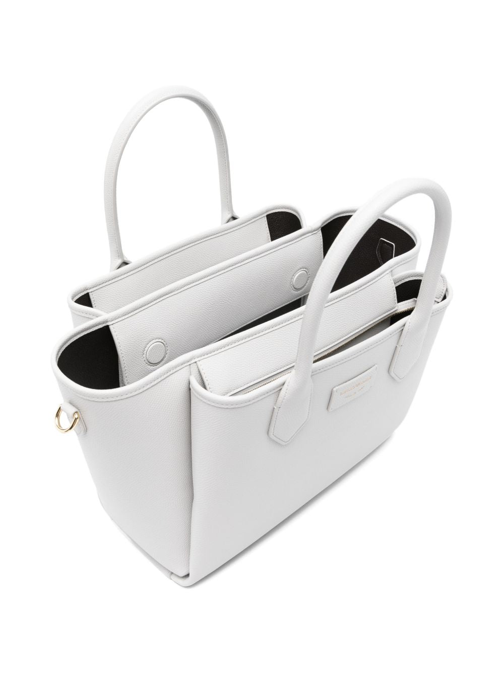 Emporio Armani Medium Finish Palmellato Shopper Gray