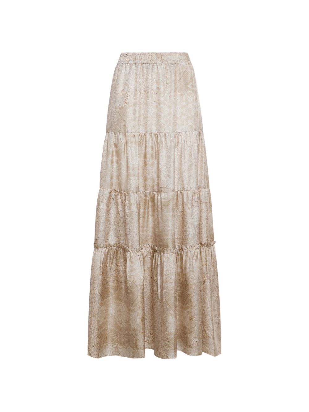 Pierre Louis Mascia Silk long skirt BEIGE