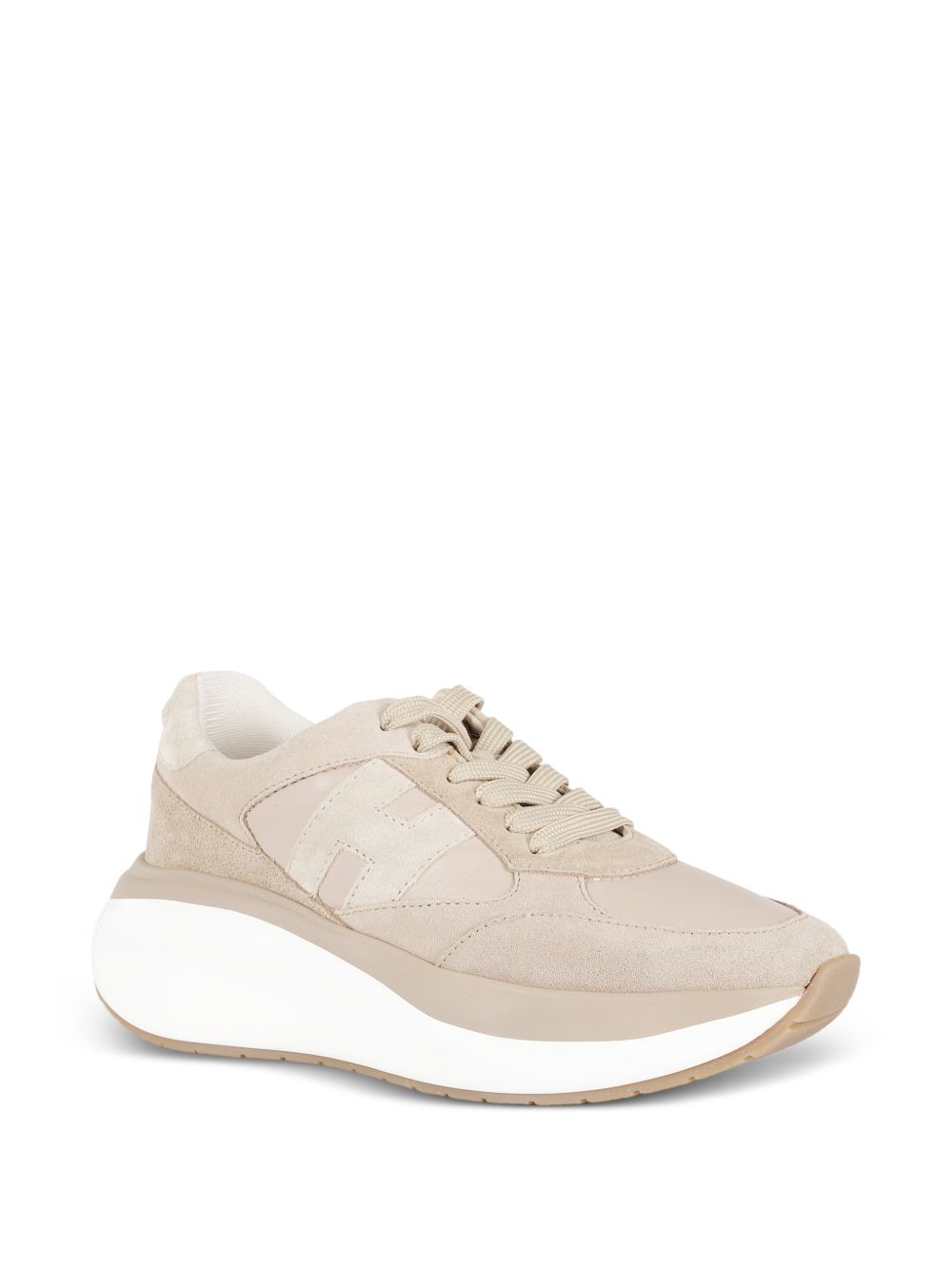 Hogan H714 leather sneakers BROWN