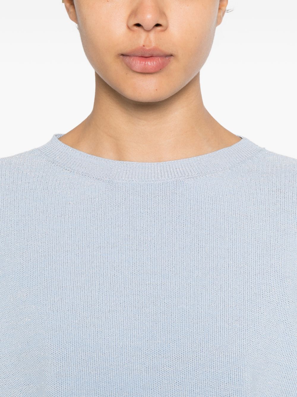 Fabiana Filippi Cotton t-shirt LIGHT BLUE