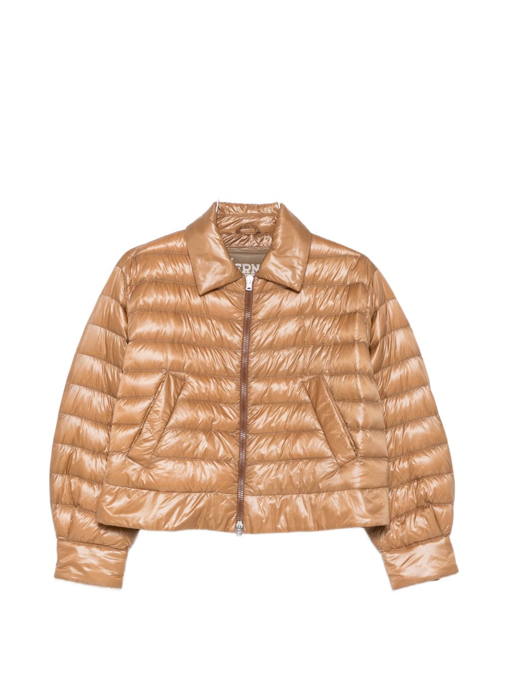 Herno Nylon short down jacket CAMEL