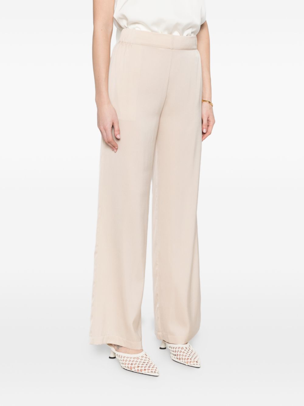 Silk95Five Amalfi silk trousers BEIGE