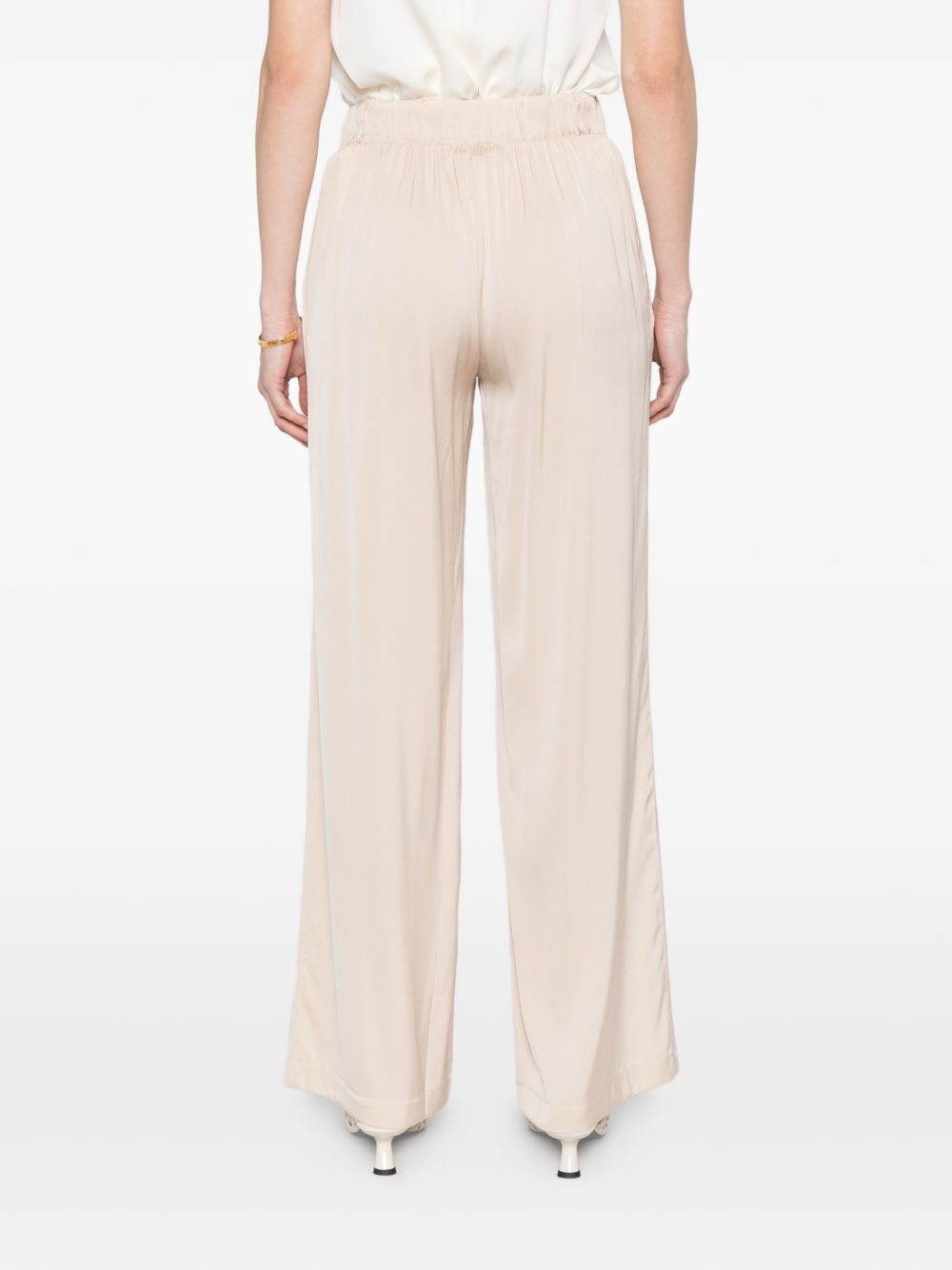 Silk95Five Amalfi silk trousers BEIGE