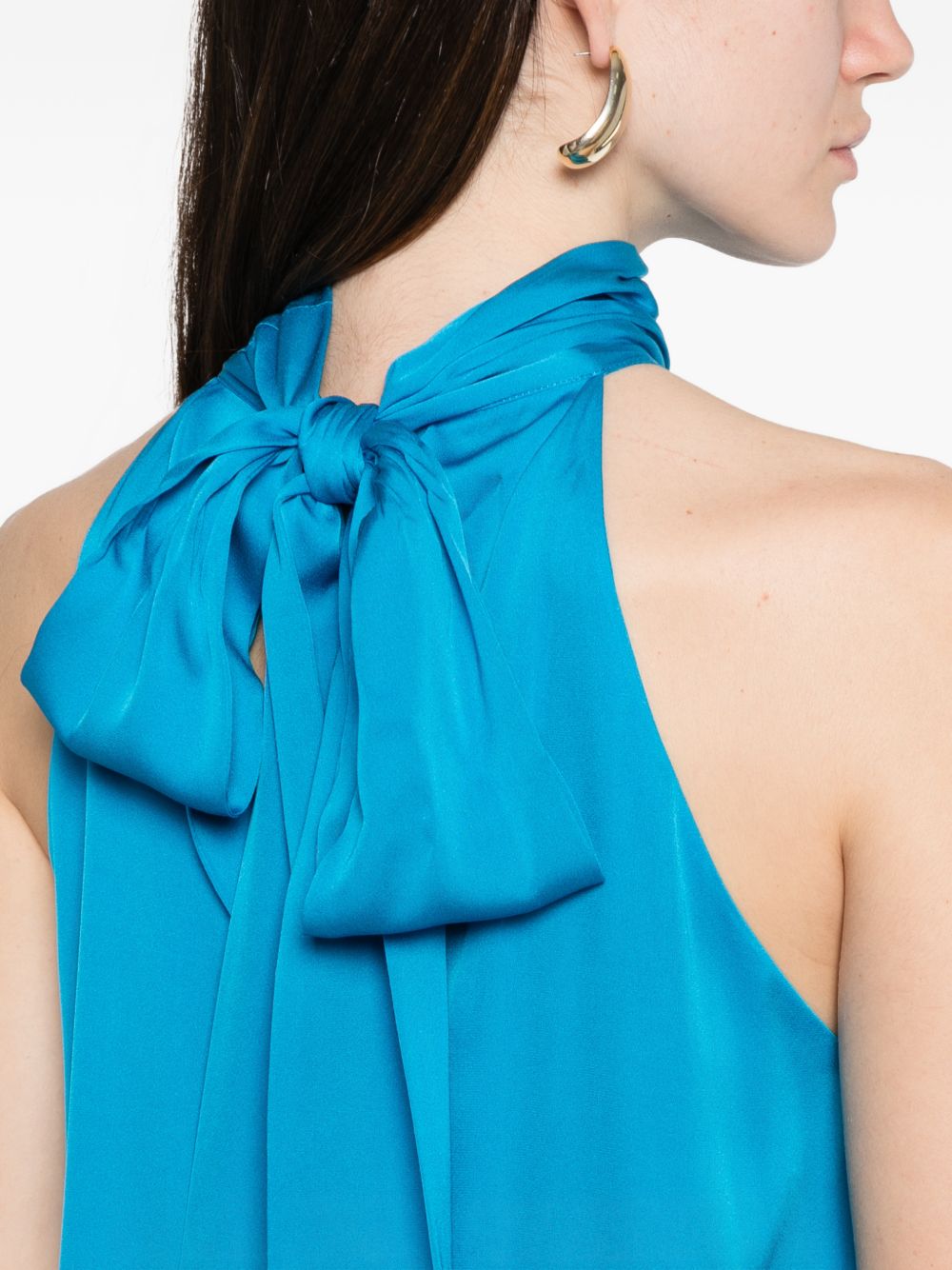 Silk95Five Villette silk top LIGHT BLUE