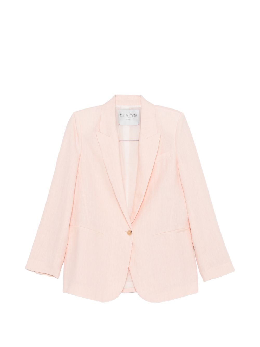 Forte Forte Linen single-breasted jacket PINK
