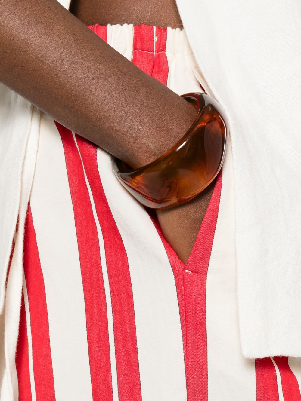 Forte Forte Striped drawstring trousers RED