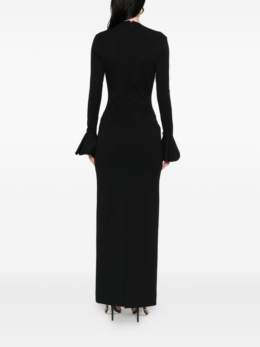 Solace London Hutton maxi dress BLACK
