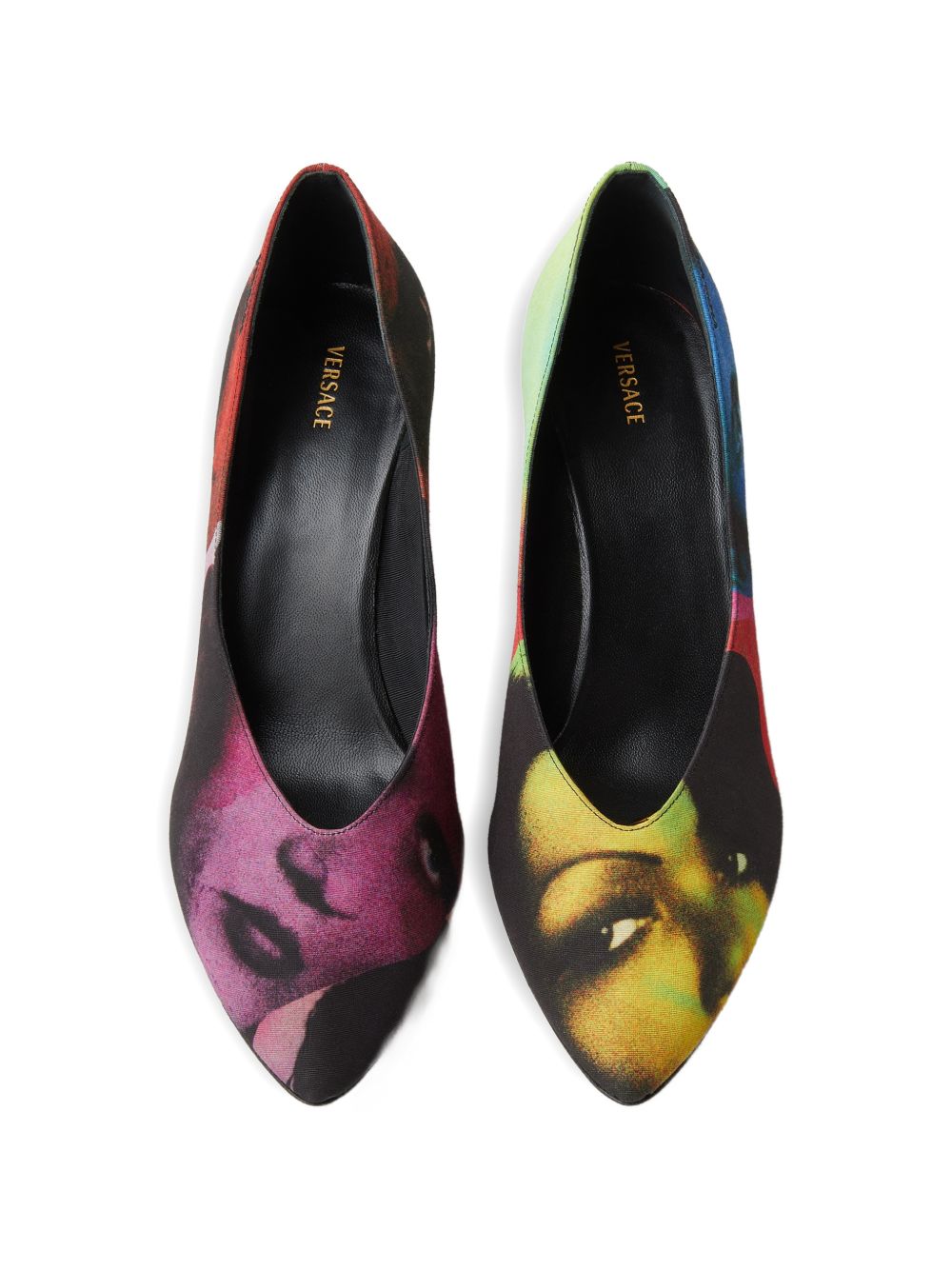 Versace Printed pumps MULTICOLOR