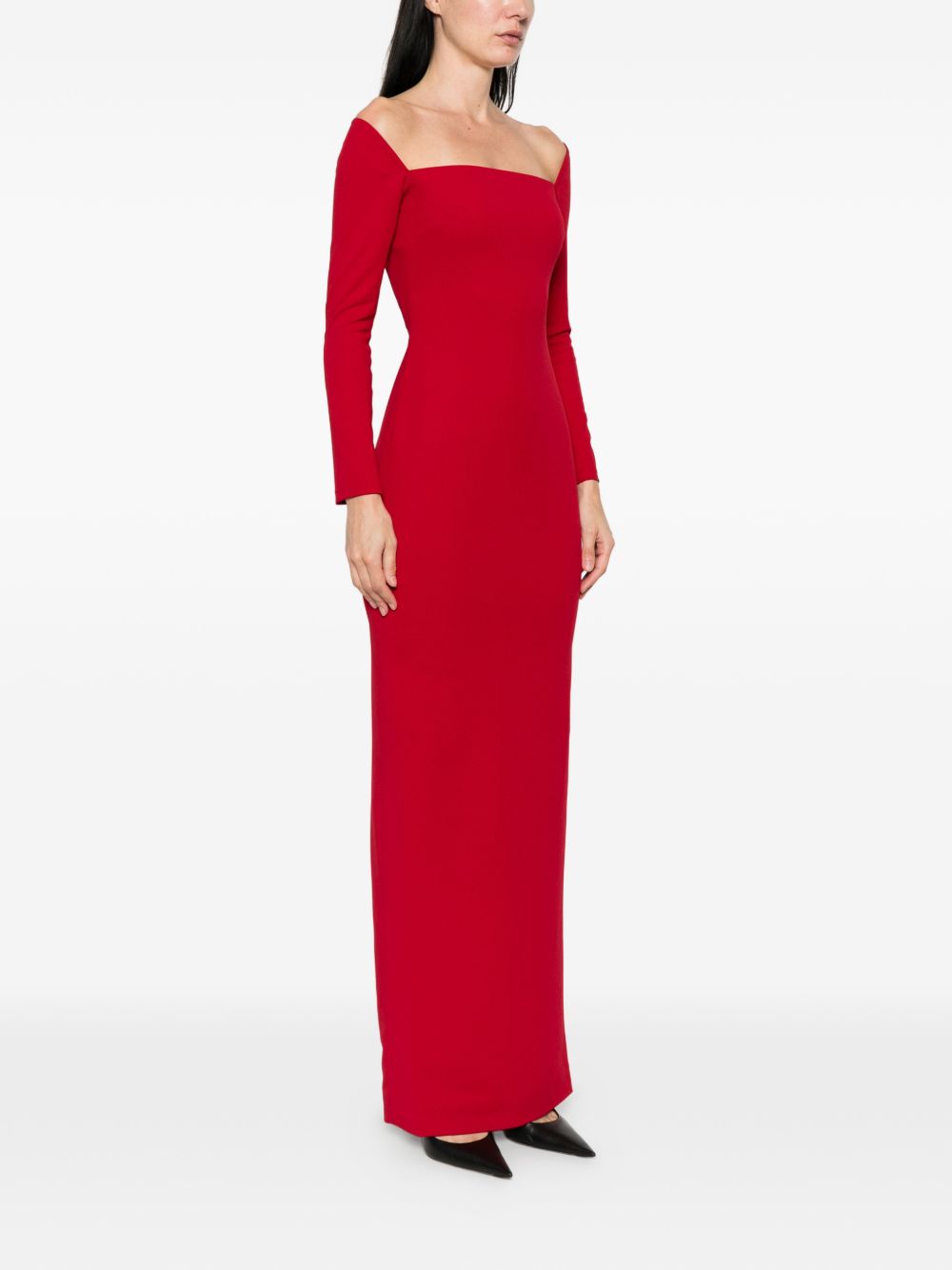 Solace London Lolita maxi dress RED