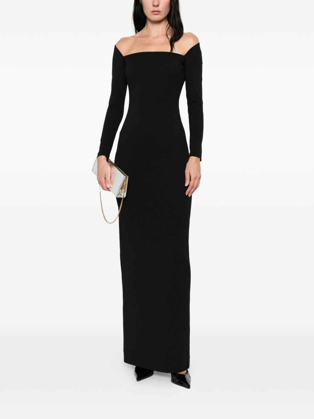 Solace London Lolita maxi dress BLACK