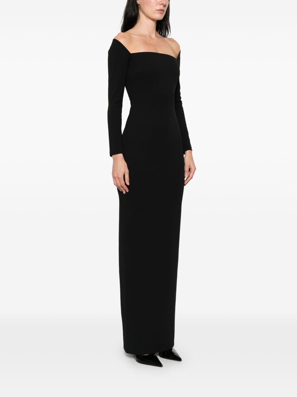 Solace London Lolita maxi dress BLACK