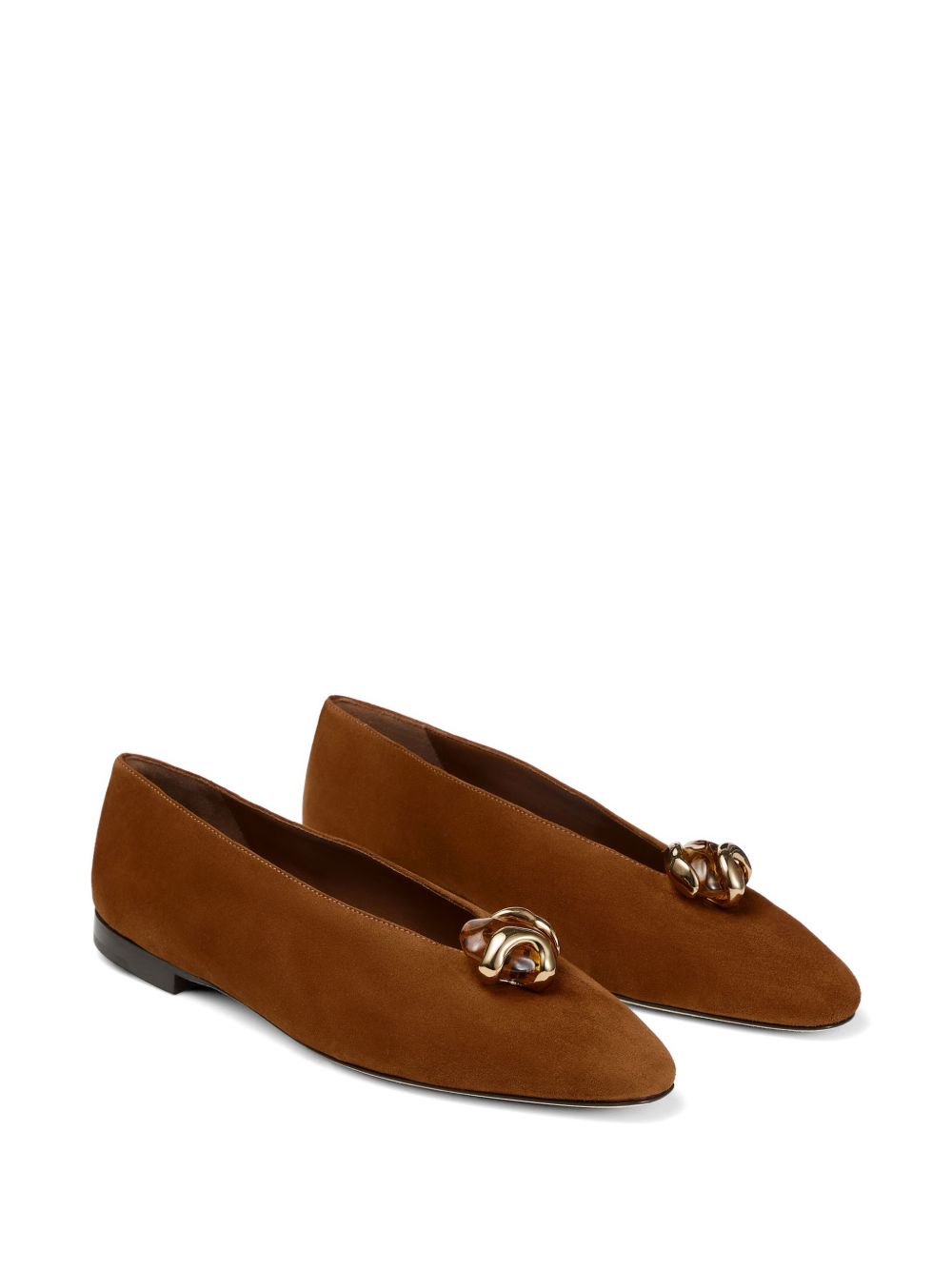 JIMMY CHOO Flat shoes brown brown