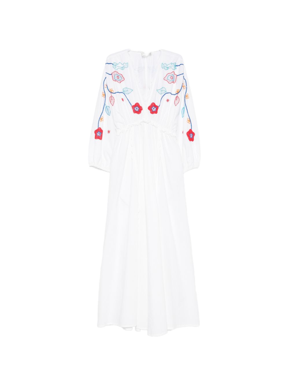 Forte Forte Embroidered cotton dress WHITE