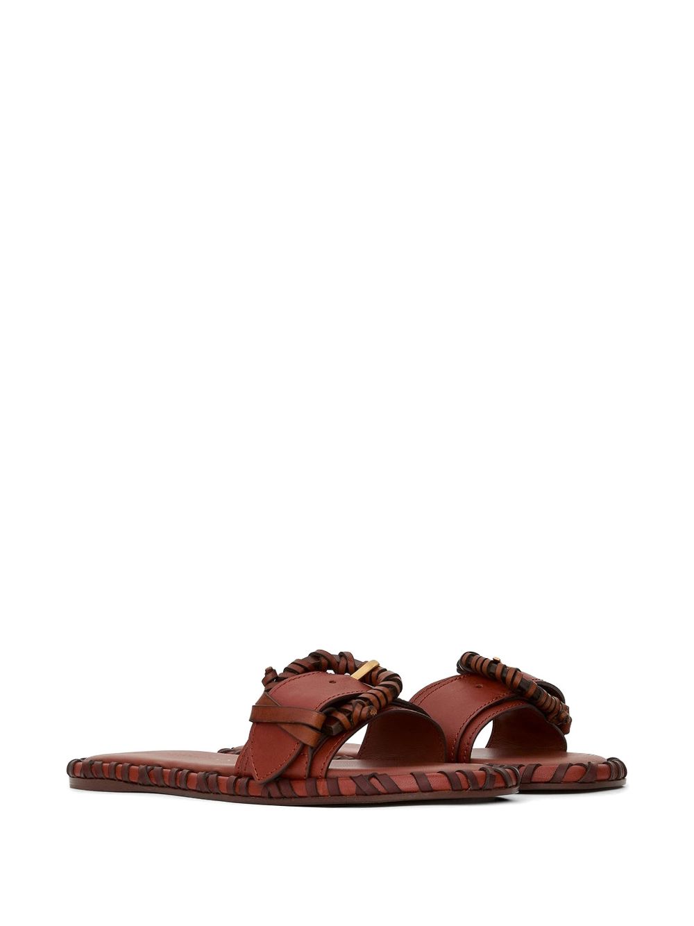 Zimmermann Alchemy leather sandals Brown