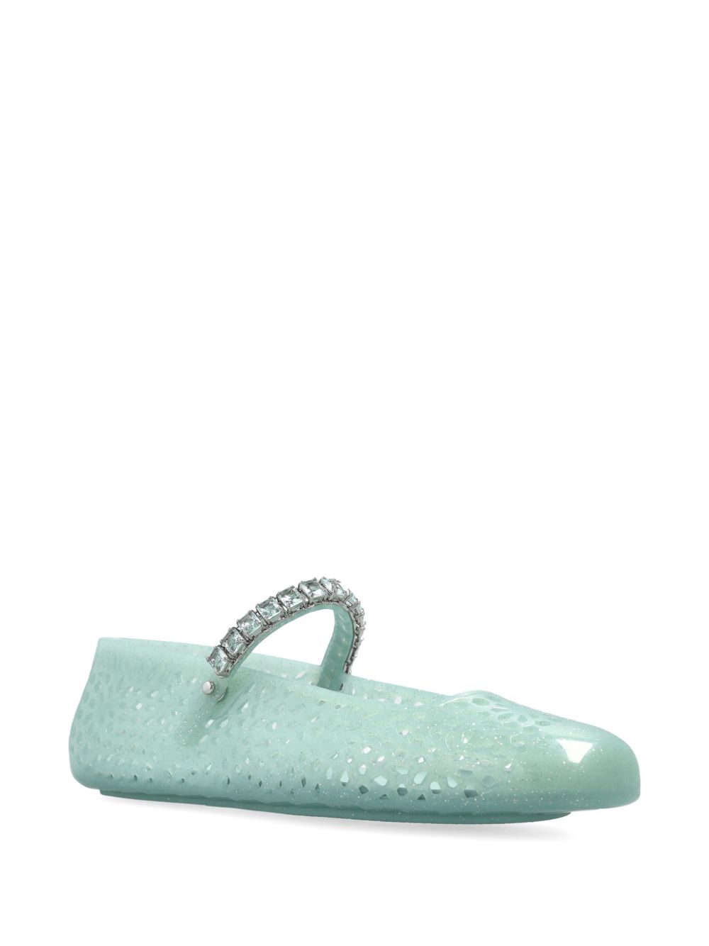 JIMMY CHOO Flat shoes GREEN GREEN