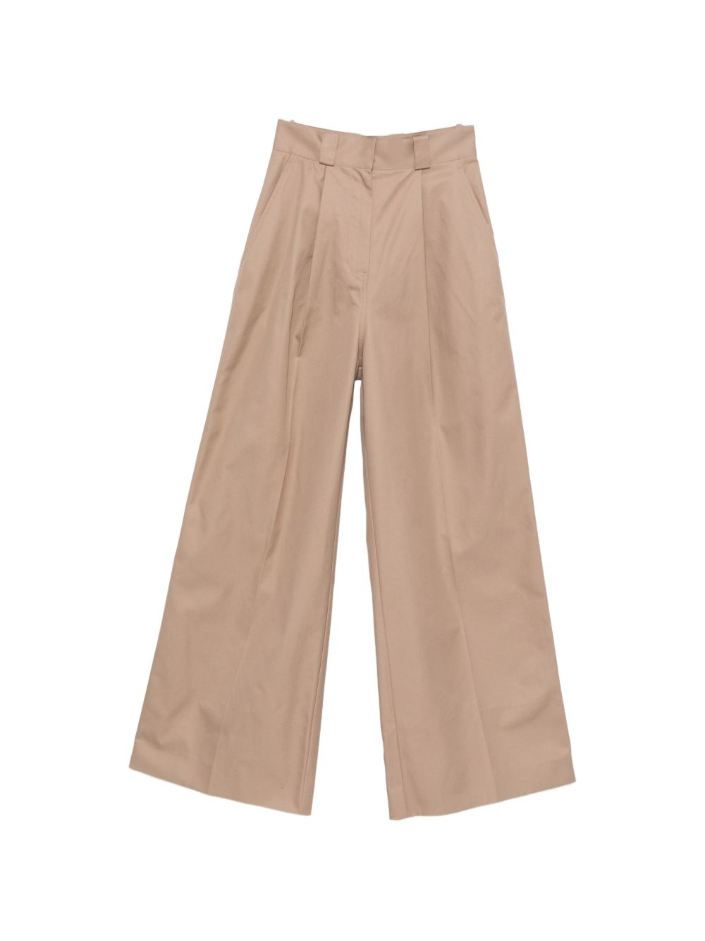 Balenciaga Cotton high-waisted trousers BEIGE