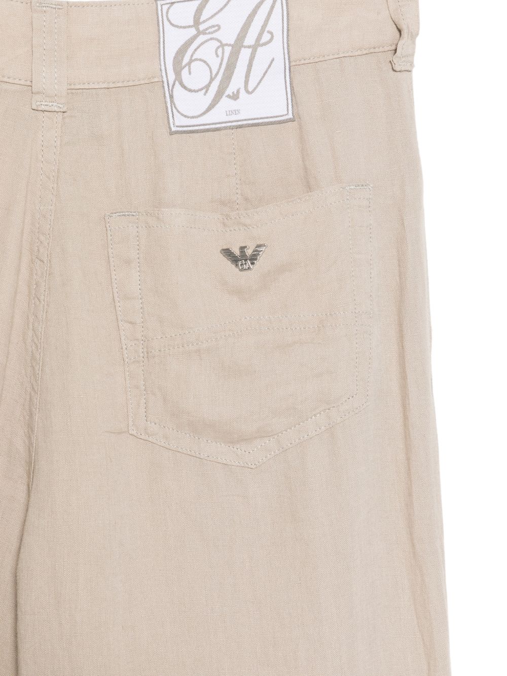 Emporio Armani Linen trousers BEIGE