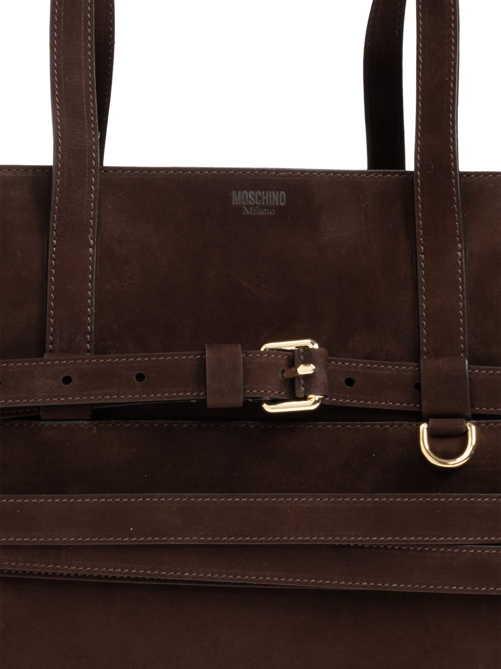 Moschino Tie Me Handbag BROWN